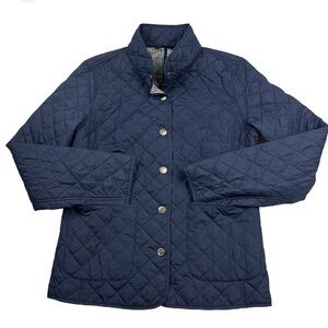 SmartPak Piper Riding Coat Quilted Jacket - Navy Blue | M